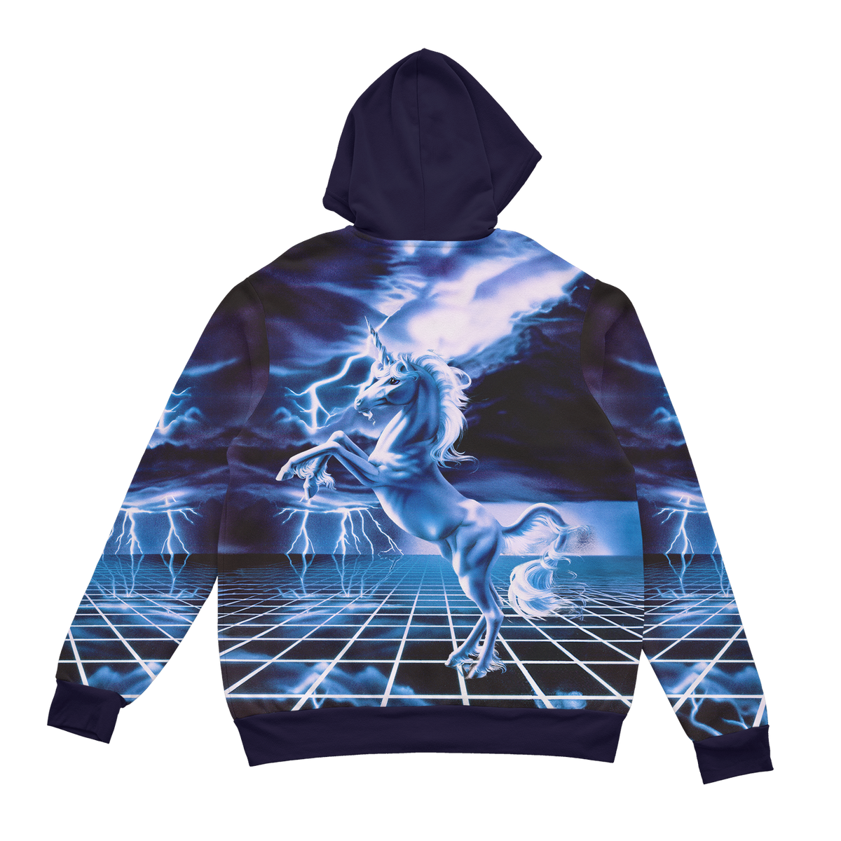 White Lightning Zip Up Hoodie