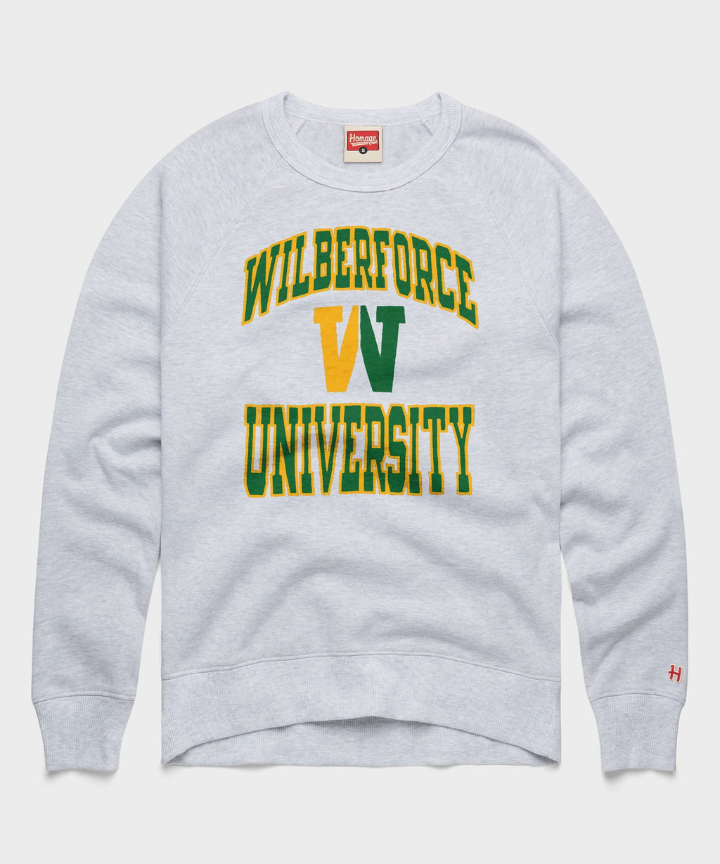 Wilberforce University Block W Crewneck