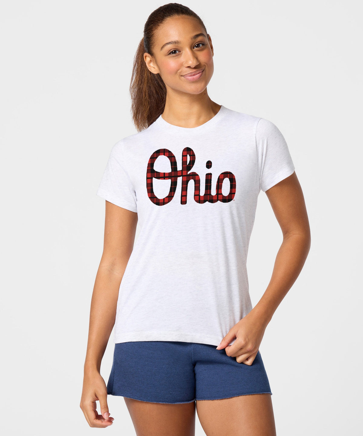 Women's Script Ohio Plaid