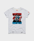 Youth Captain America Bustin' Through