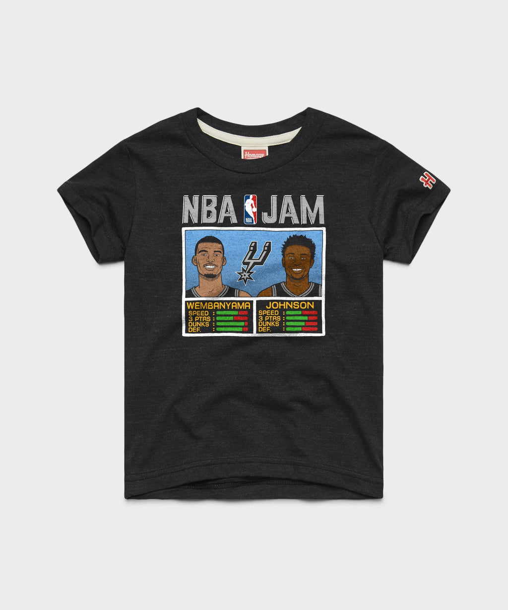 Youth NBA Jam Spurs Wembanyama And Johnson