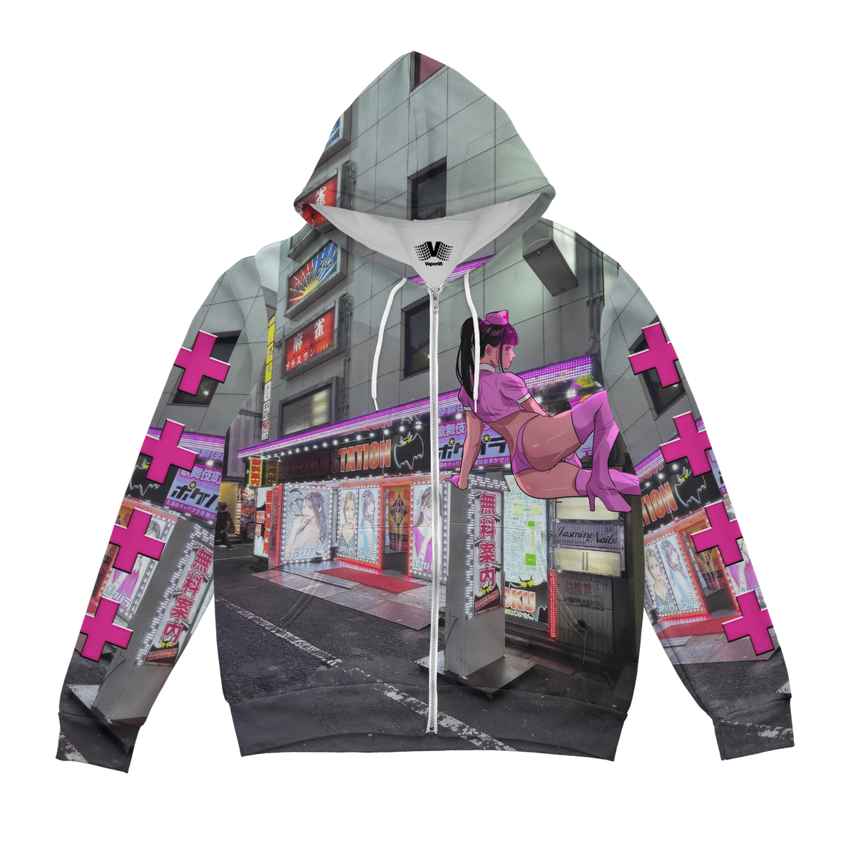 Shinjuku Nights Zip Up Hoodie