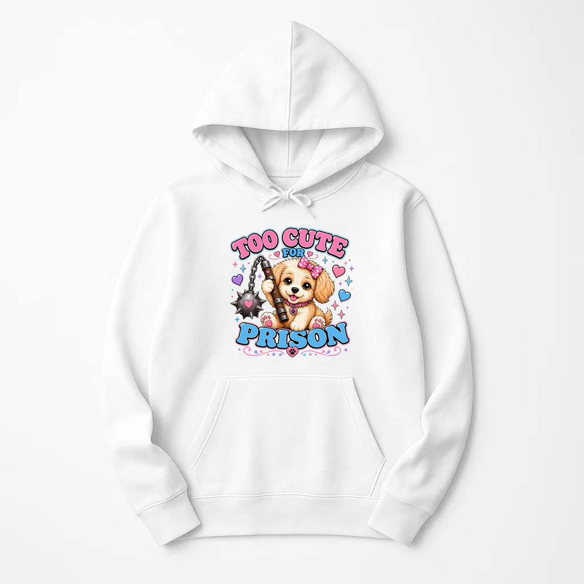 Unisex | Too Cute For Prison | Pullover Hoodie