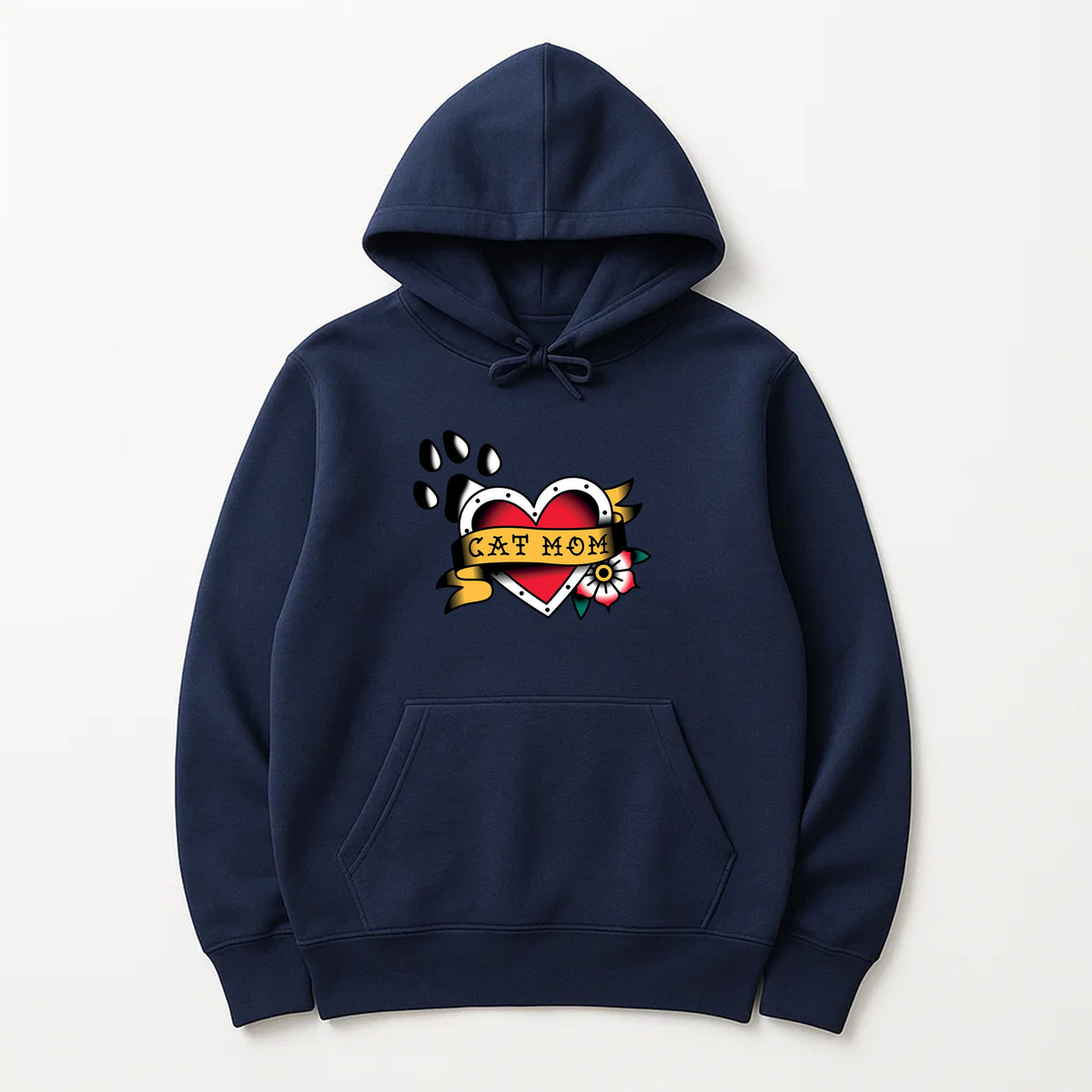 Unisex | Tattoo Cat Mom | Pullover Hoodie