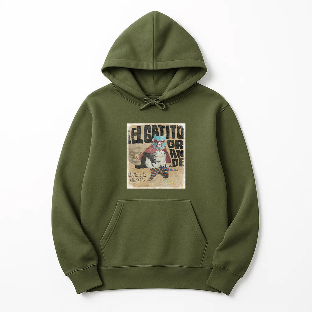 Unisex | El Gatito Grande | Pullover Hoodie
