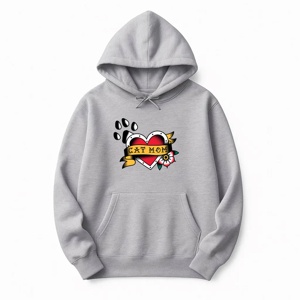 Unisex | Tattoo Cat Mom | Pullover Hoodie