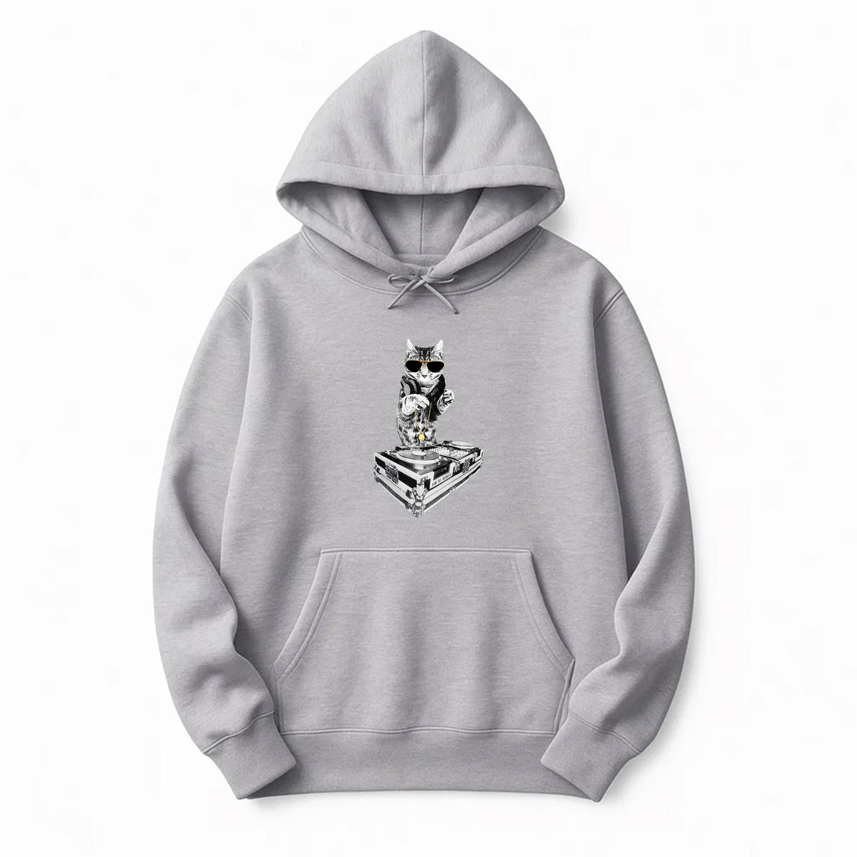 Unisex | Bruce Kitty DJ | Pullover Hoodie