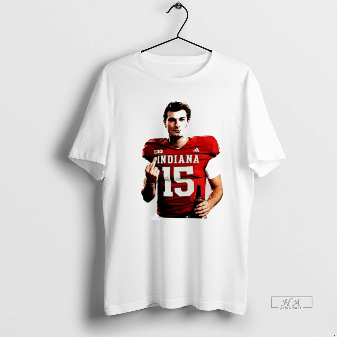 Official Fernando Mendoza Indiana Hoosiers Middle Finger Smoking