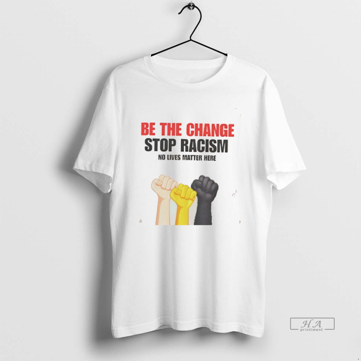 Official Be The Change Stop Racism No Live Matter Here