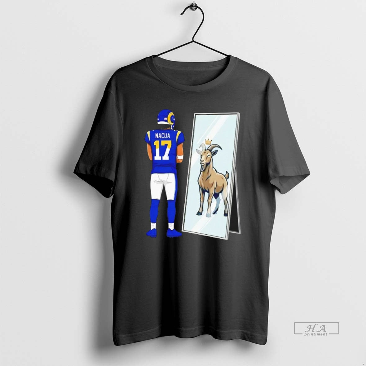 Official Puka Nacua 17 Mirror Goat Los Angeles Rams Football 2026