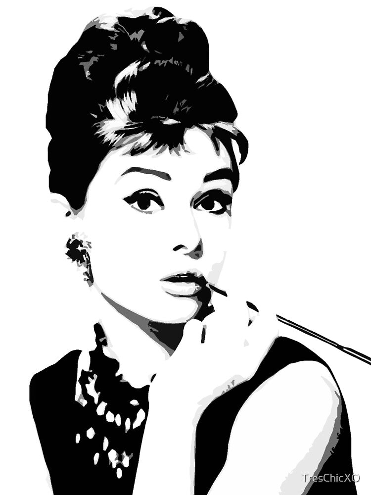Audrey Hepburn Portrait Art by TresChicXO