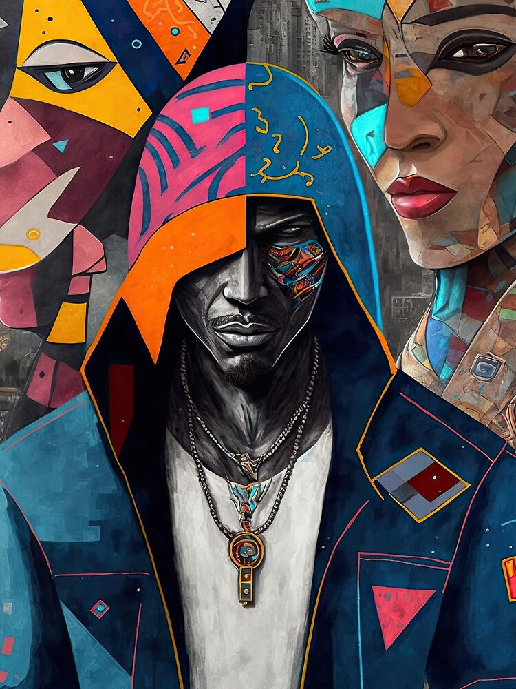 Hip Hop Mosaic 13 by inoculum-art
