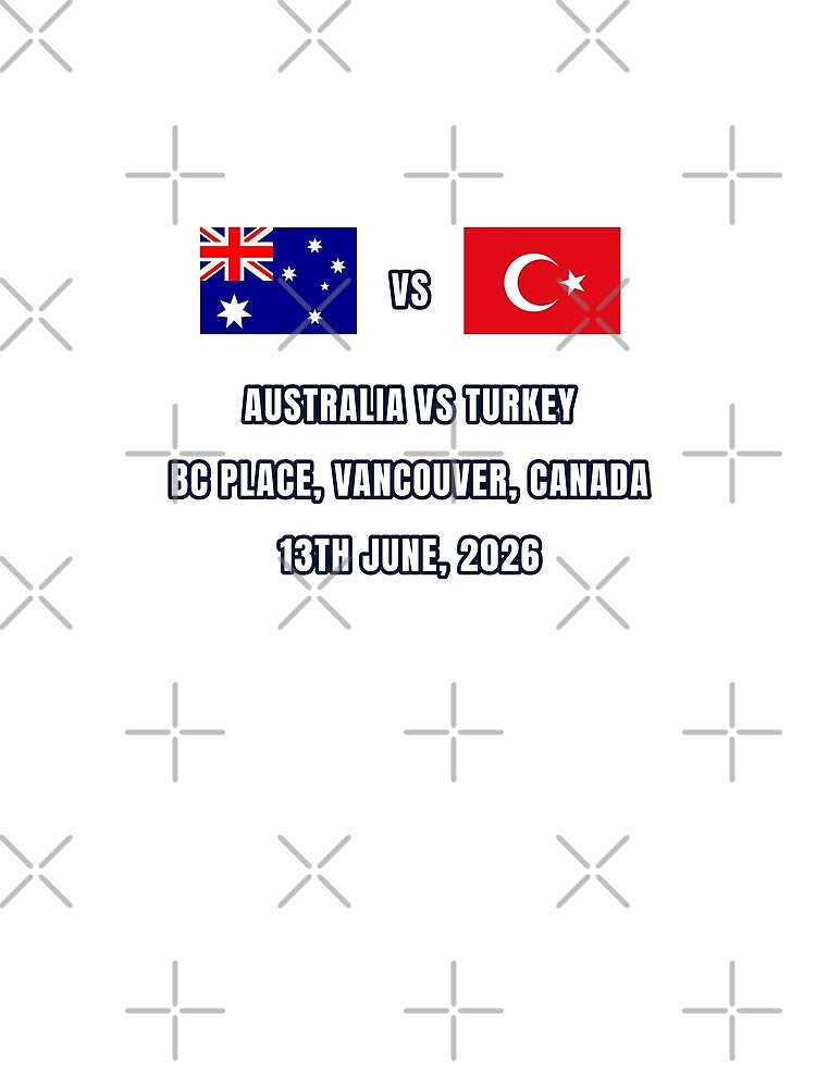 Australia vs Turkey 13 June 2026 – Football Match Design Vancouver by The Hairy Melon