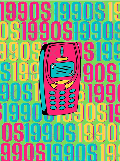 1990s retro design 4 - Green Background by PunjabanJatti