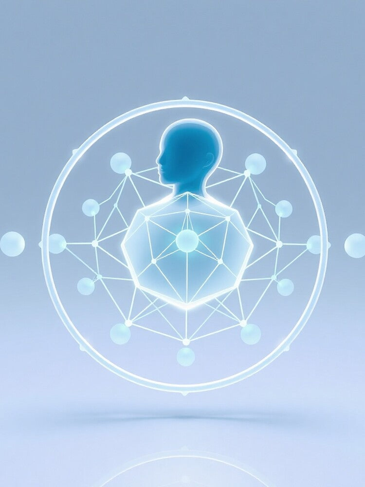 Spiritual Tech Meditation Icon Art by IntelliMindDesigns