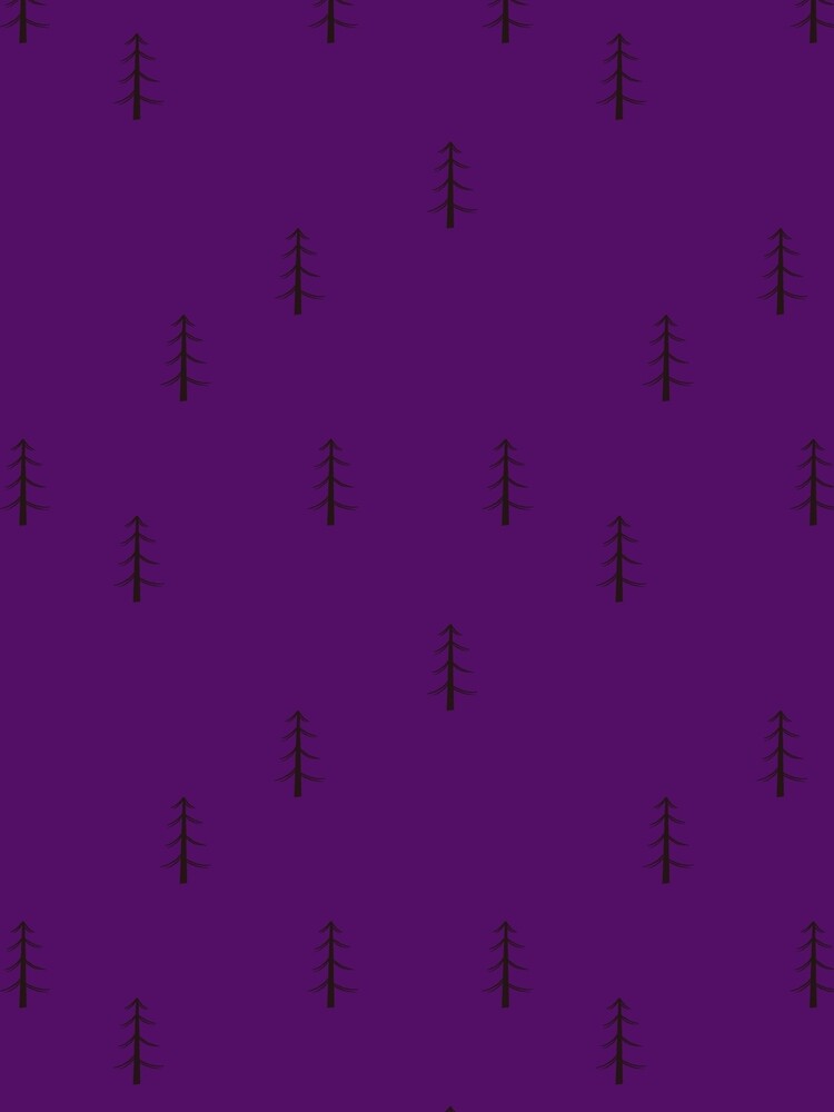 Minimalist Forest on Dark Purple by KSimpson838