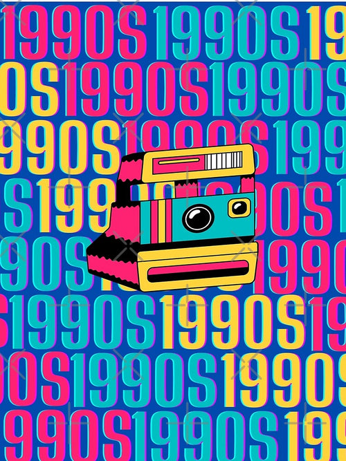 1990s retro design 21 - Dark Blue Background by PunjabanJatti