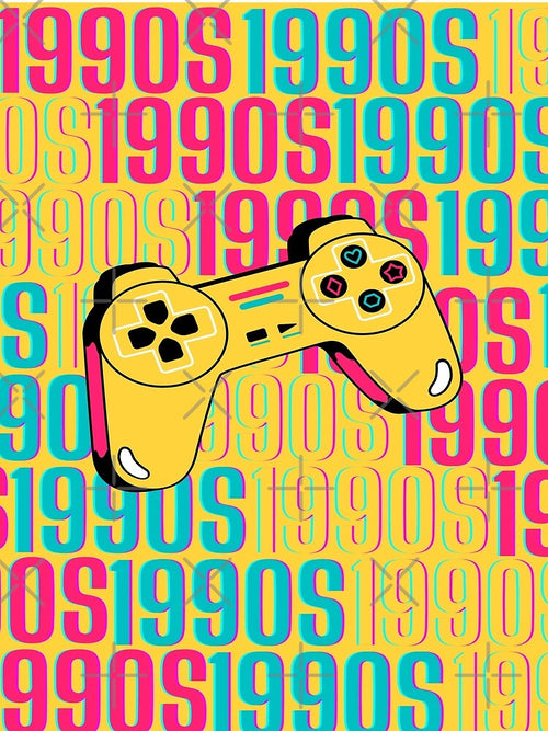 1990s retro design 3 - OG Yellow Background by PunjabanJatti