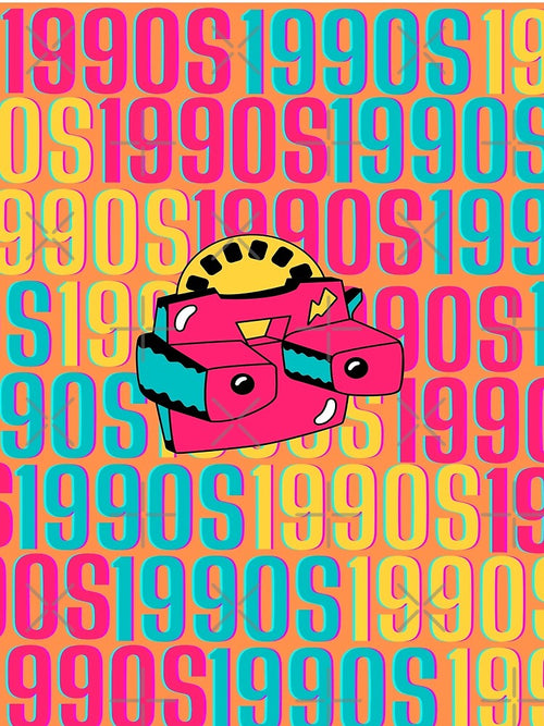 1990s retro design 20 - Orange Background by PunjabanJatti