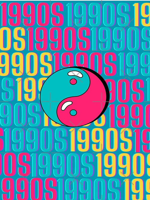 1990s retro design 31 - Teal Background by PunjabanJatti