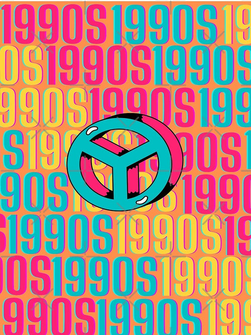 1990s retro design 28 - Orange Background by PunjabanJatti