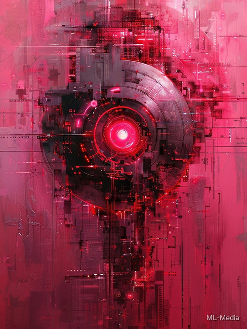 Abstract Red Eye Machine by ML-Media