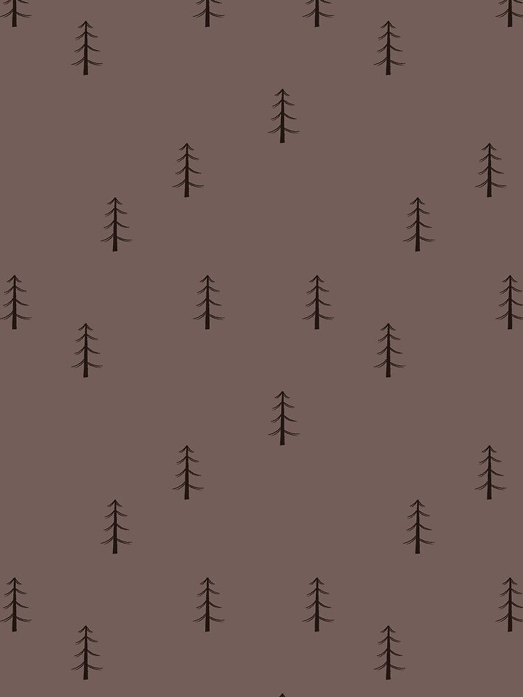 Minimalist Forest on Brown by KSimpson838