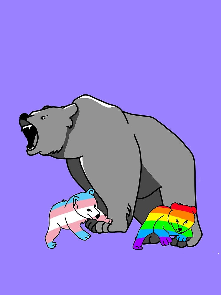 Mama/Papa Bear LGBT Pride by floralMonarch