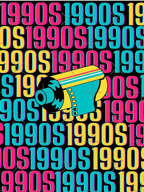 1990s retro design 33 - Black Background by PunjabanJatti