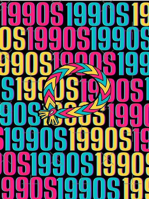 1990s retro design 24 - Black Background by PunjabanJatti