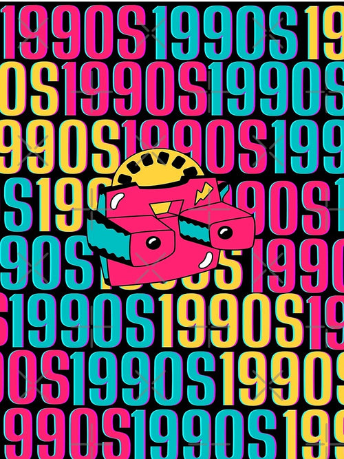 1990s retro design 20 - Black Background by PunjabanJatti