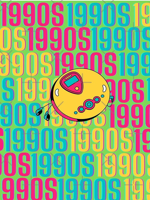 1990s retro design 30 - Green Background by PunjabanJatti