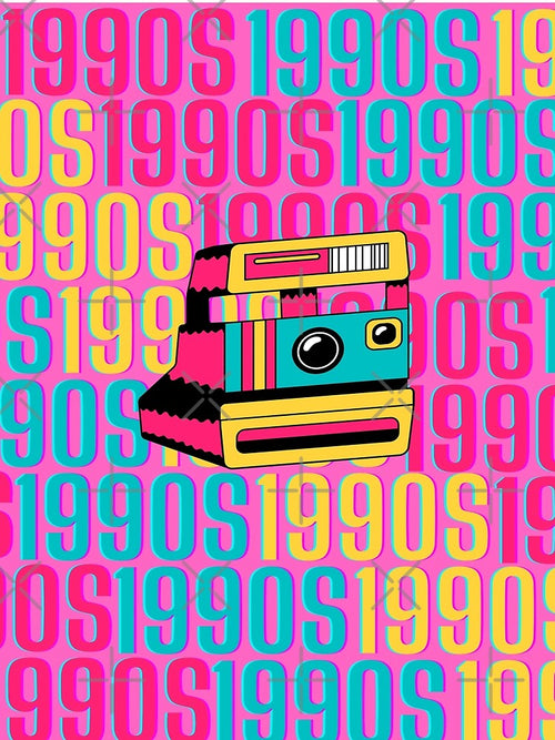 1990s retro design 21 - Bubblegum Pink Background by PunjabanJatti