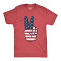 Peace Sign American Flag Youth T Shirt