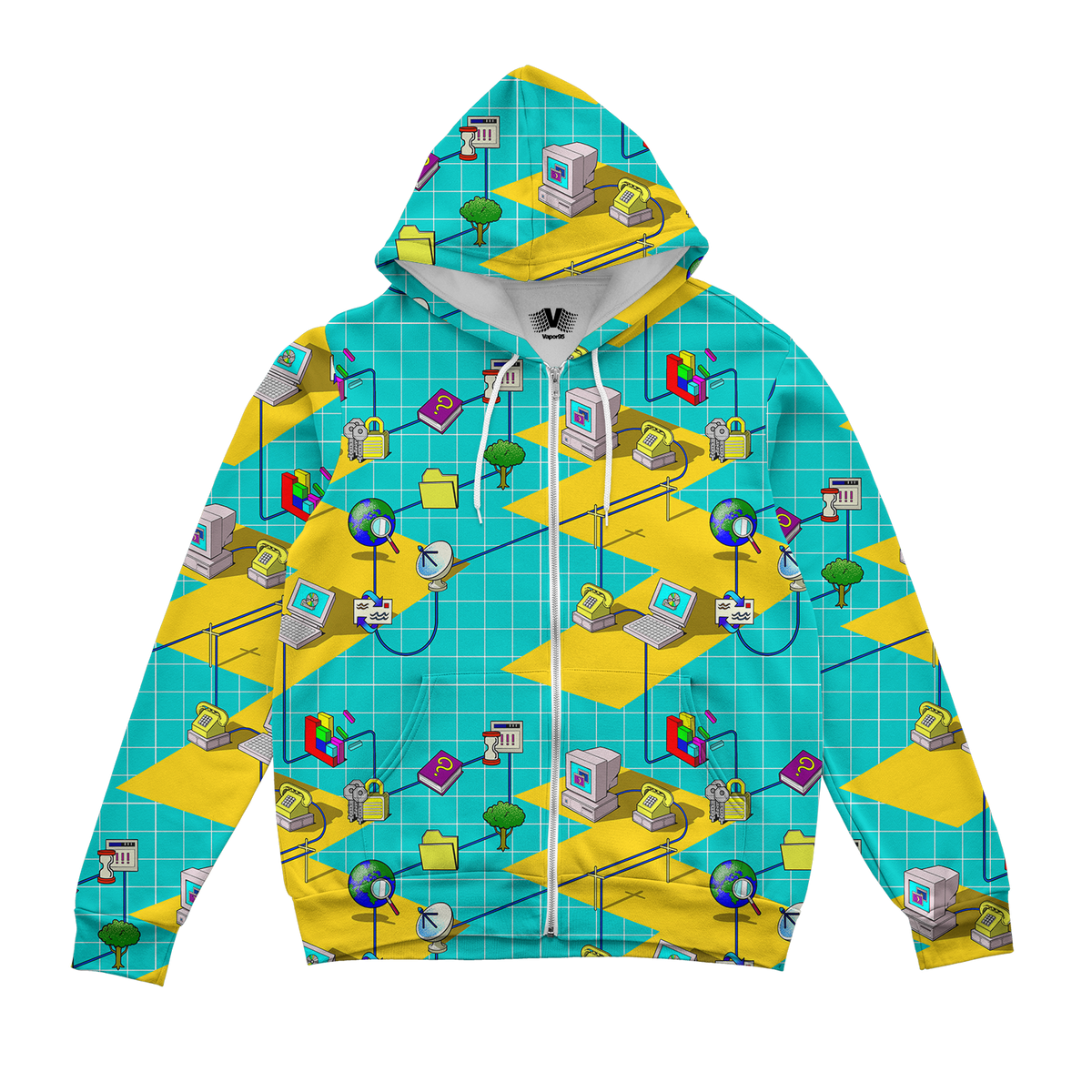 Internet Connection Zip Up Hoodie