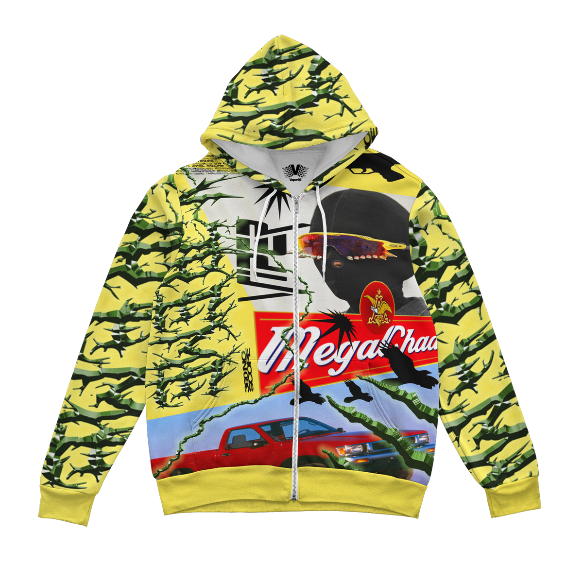 Mega Chad Zip Up Hoodie