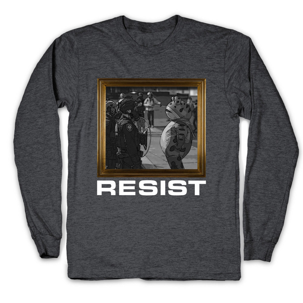 Portland Protest Frog Longsleeve Tee