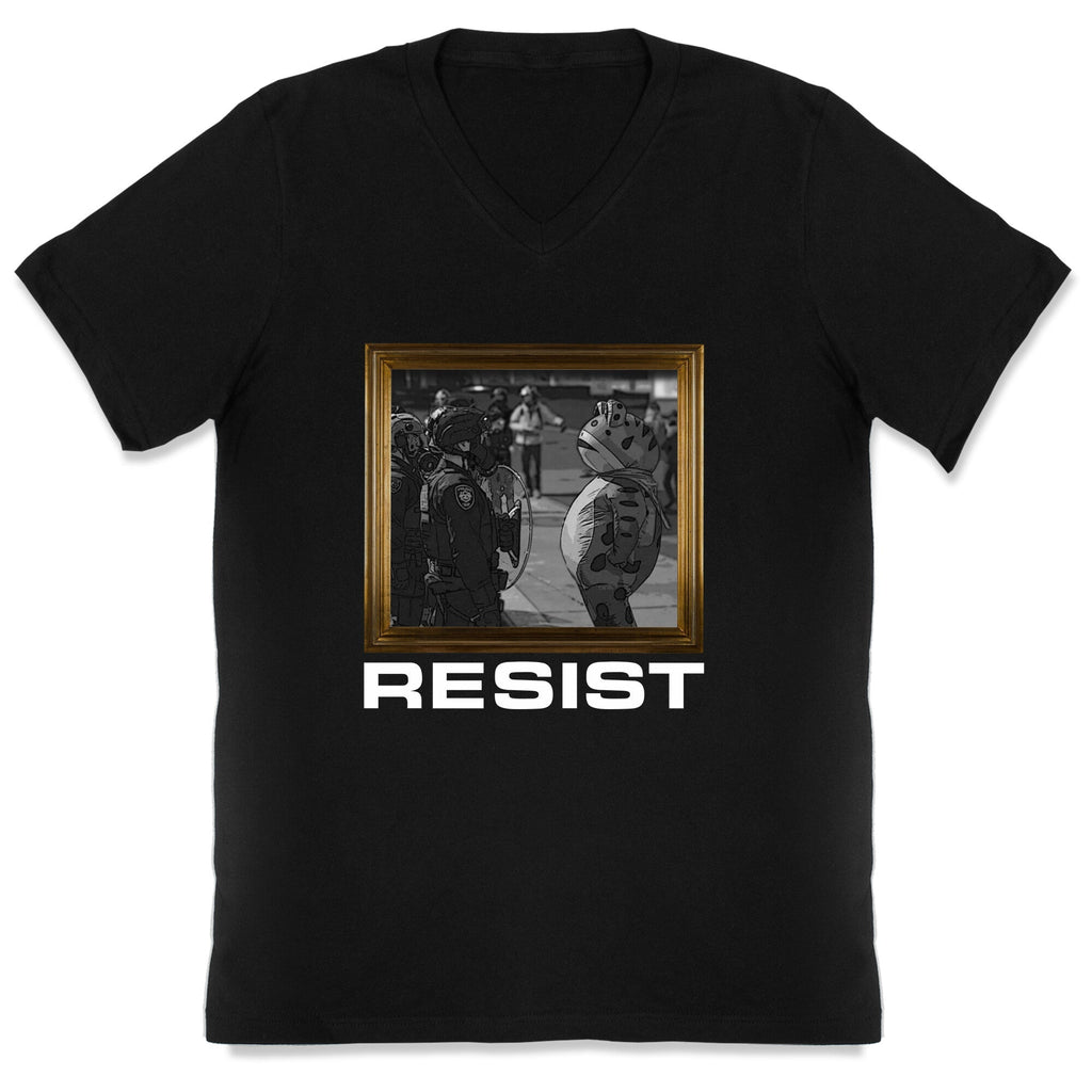 Portland Protest Frog V-Neck