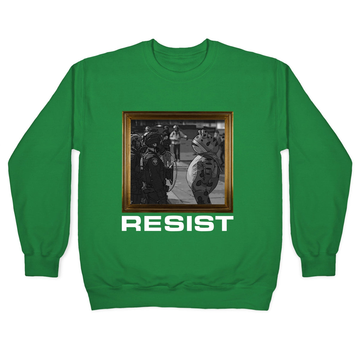Portland Protest Frog Crewneck