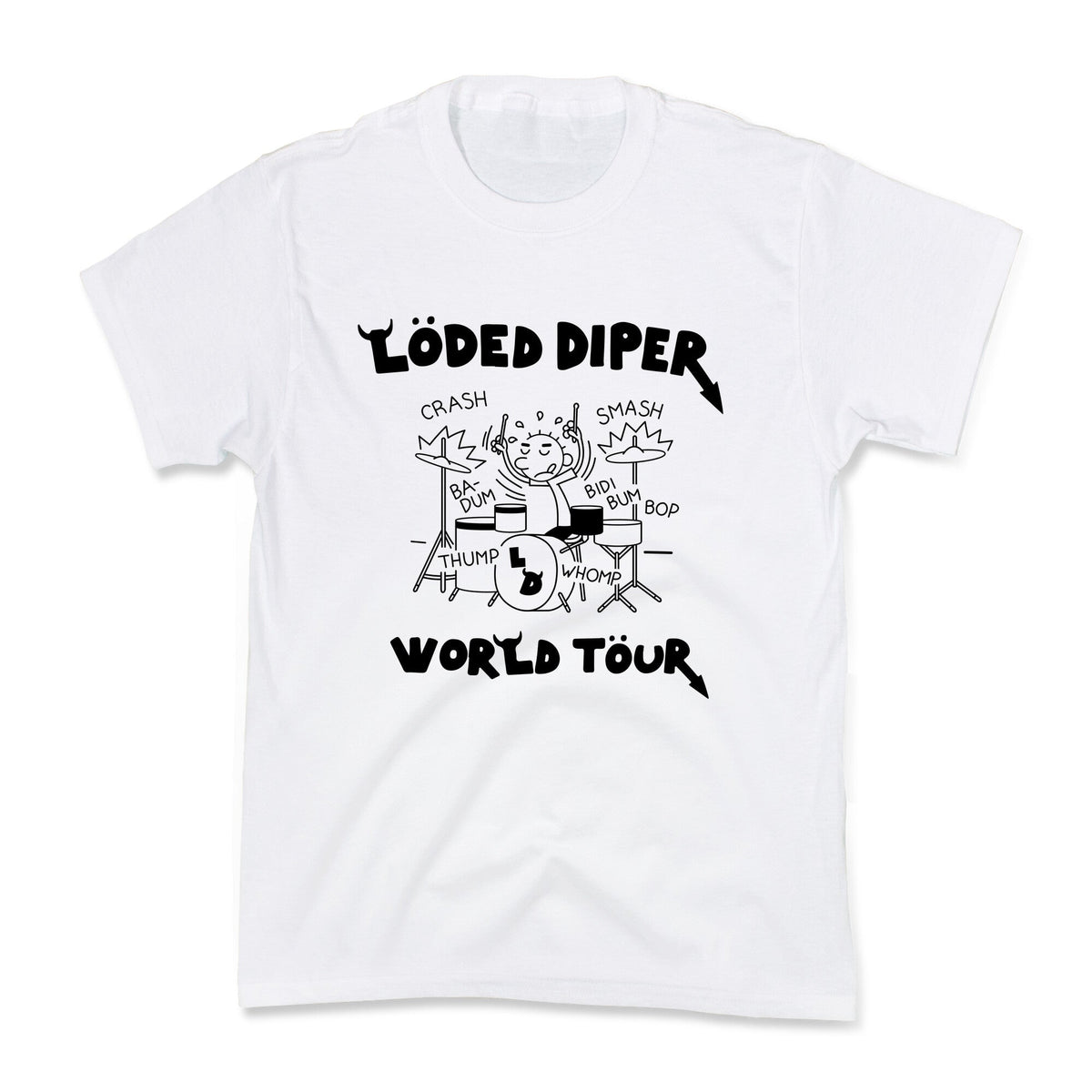 Loded Diper World Tour Kids Tee