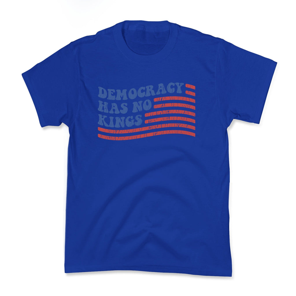 Democracy Has No Kings Kids Tee