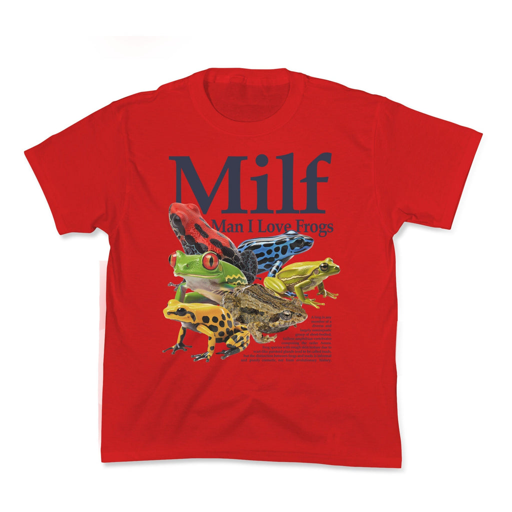 MILF Man I Love Frogs Kids Tee