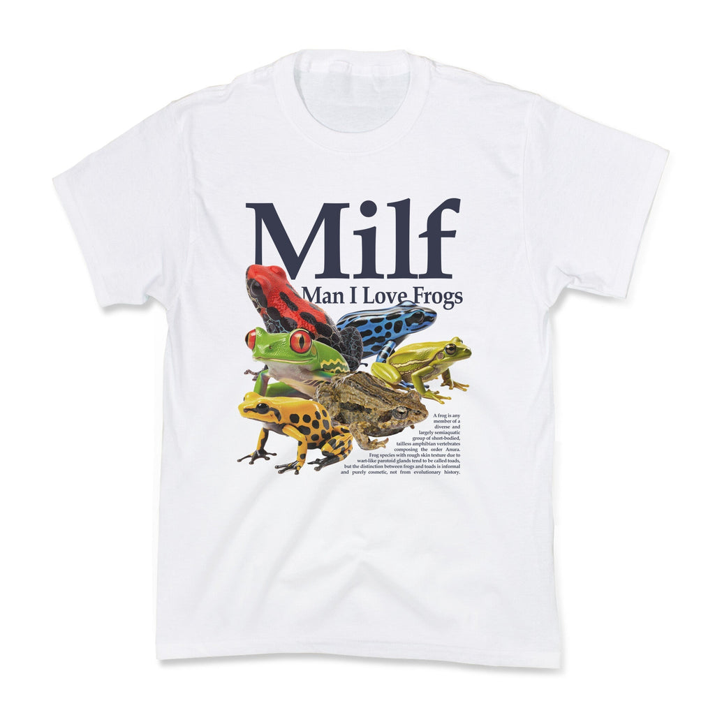 MILF Man I Love Frogs Kids Tee