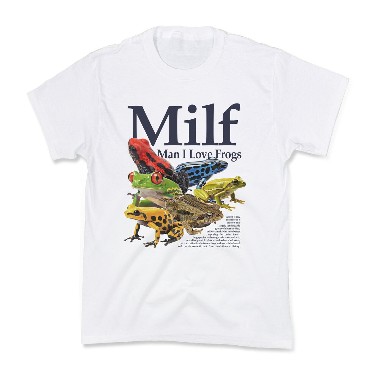 MILF Man I Love Frogs Kids Tee