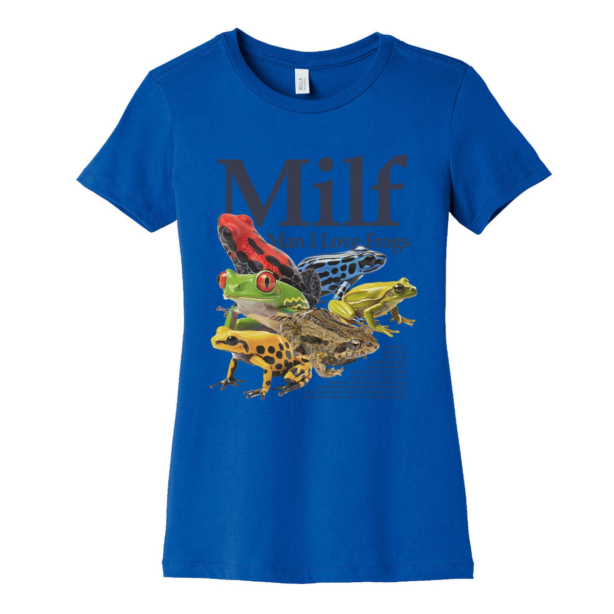 MILF Man I Love Frogs Womens Cotton Tee