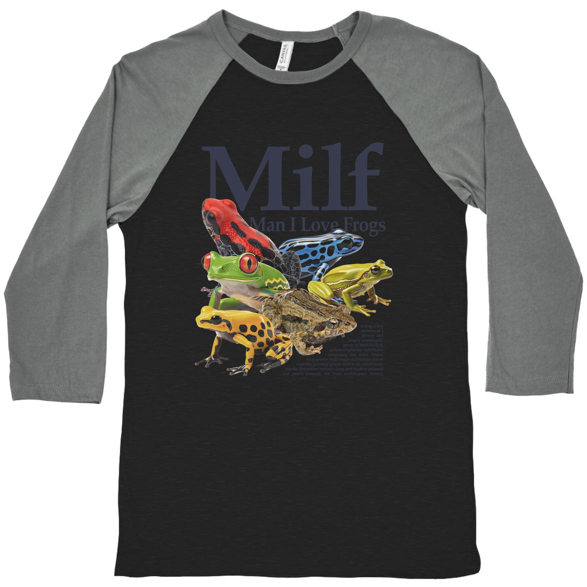 MILF Man I Love Frogs Baseball Tee