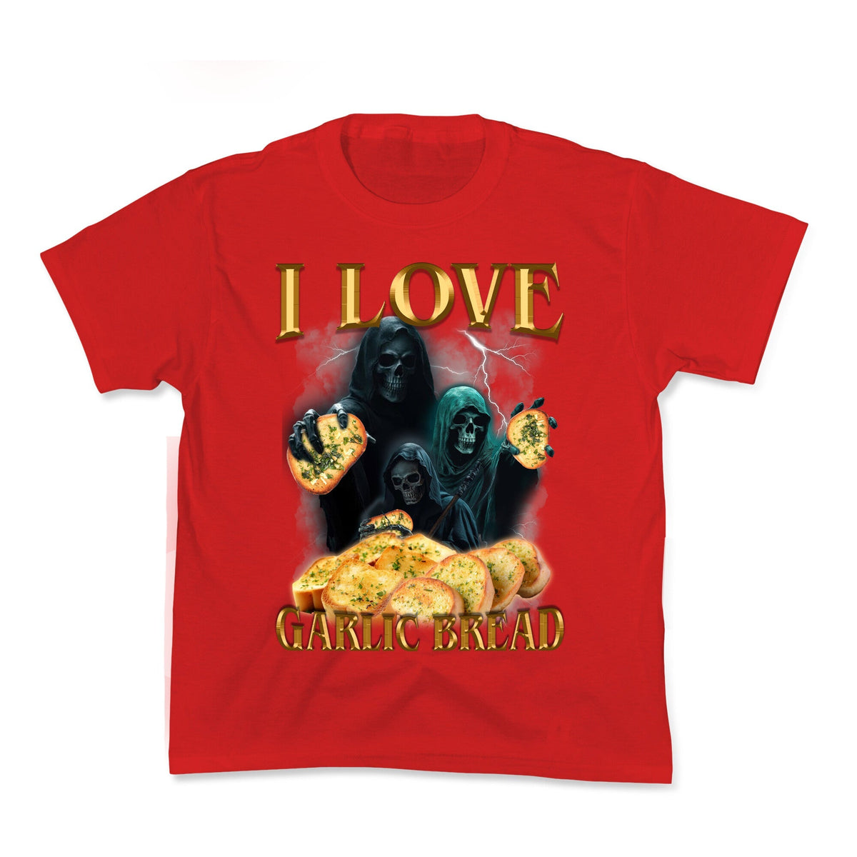 I Love Garlic Bread Kids Tee