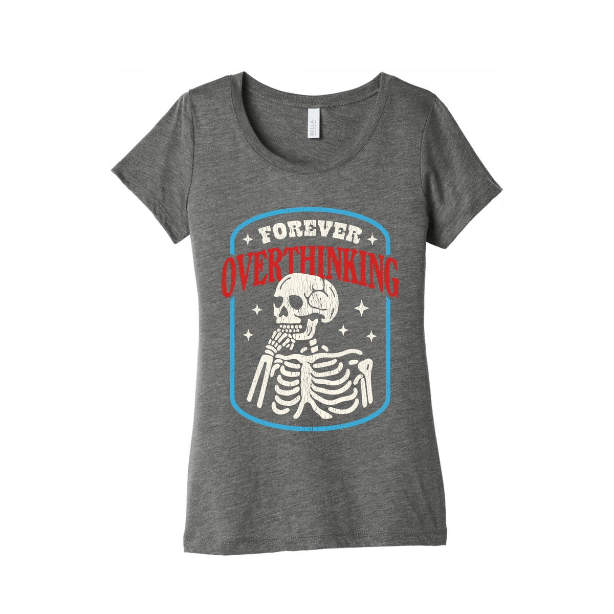 Overthinking Womens Triblend Tee