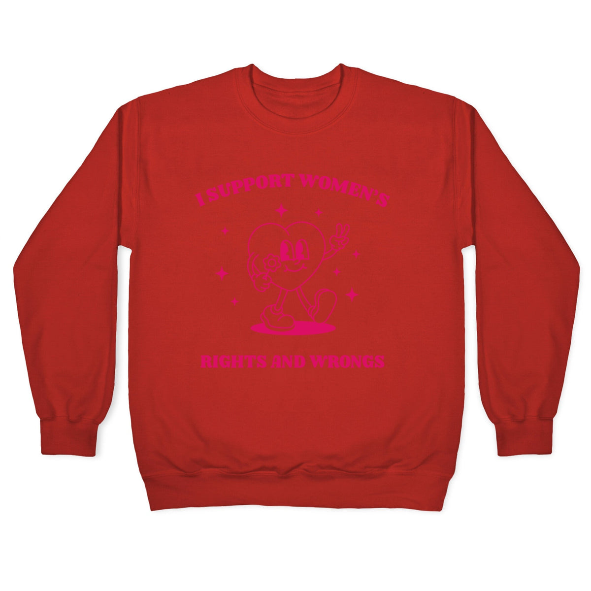 I Support Womens Rights And Wrongs Crewneck
