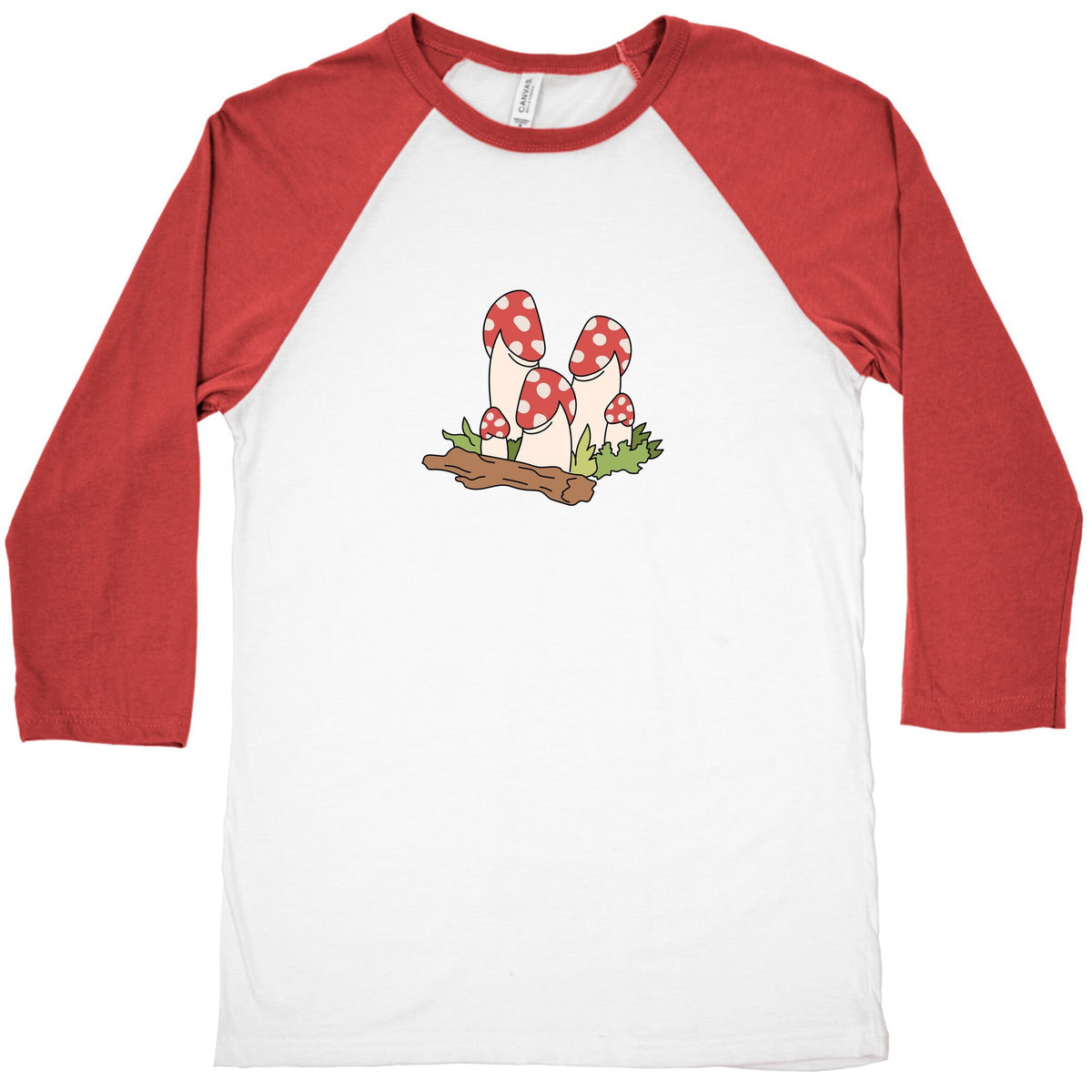 Mushroom Peens Baseball Tee